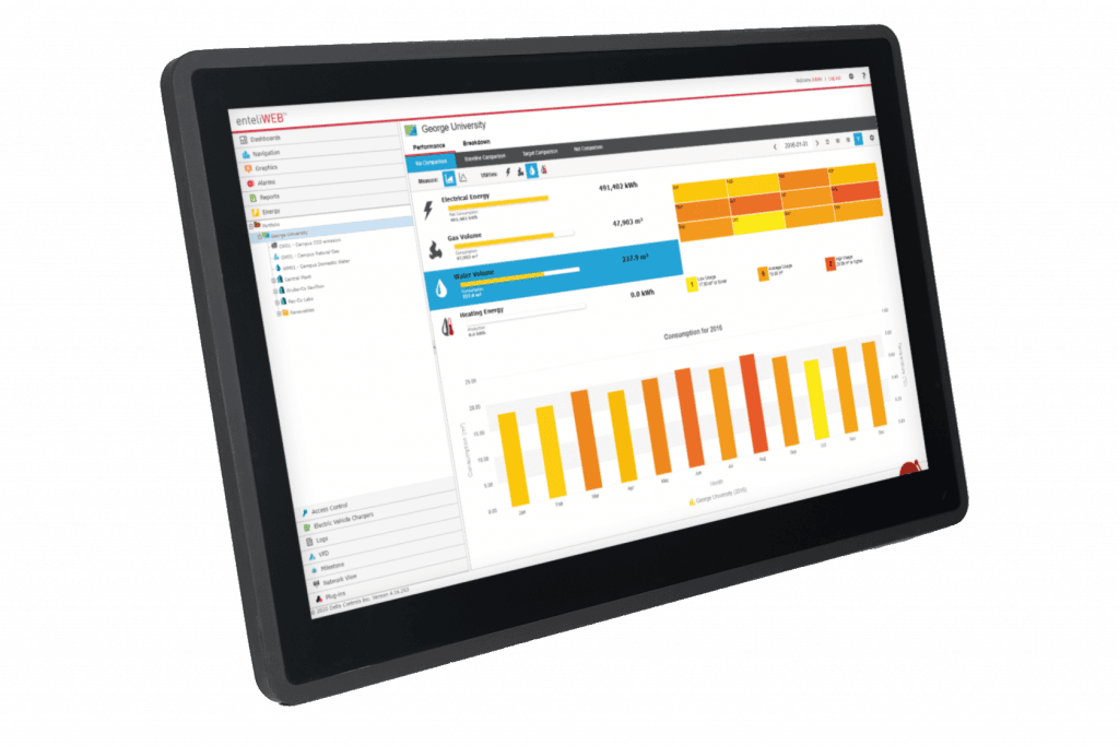 Display Industrie-PC mit Multitouch und enteliWEB-Lizenz